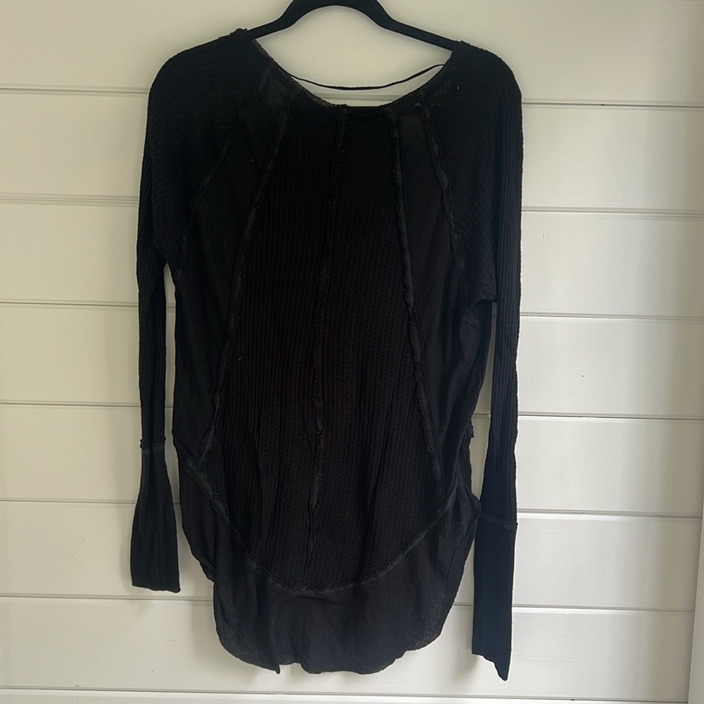 FREE PEOPLE black tunic size small - Picture 3 of 5